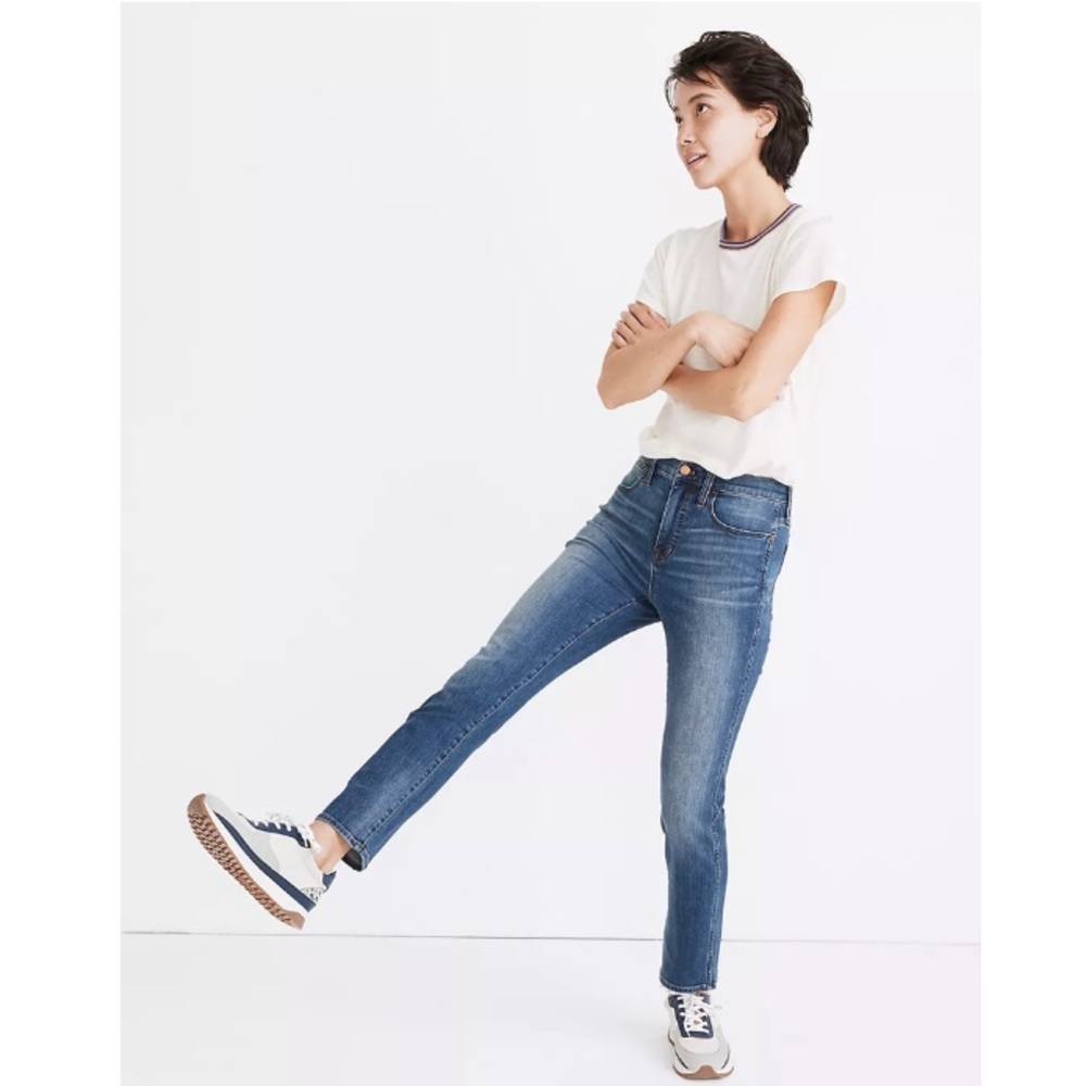 Madewell Roadtripper Stovepipe High Rise Crop Jeans 25